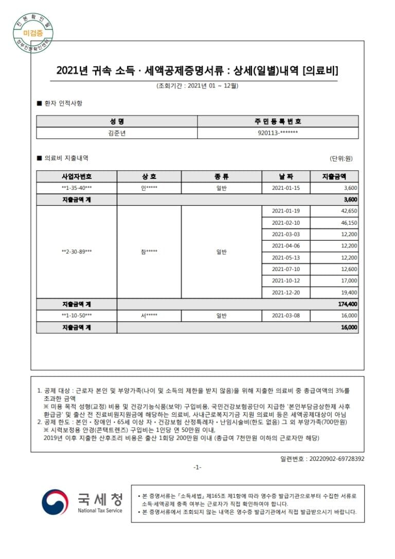 김준년(920113)-2021년도자료-(의료비)_1